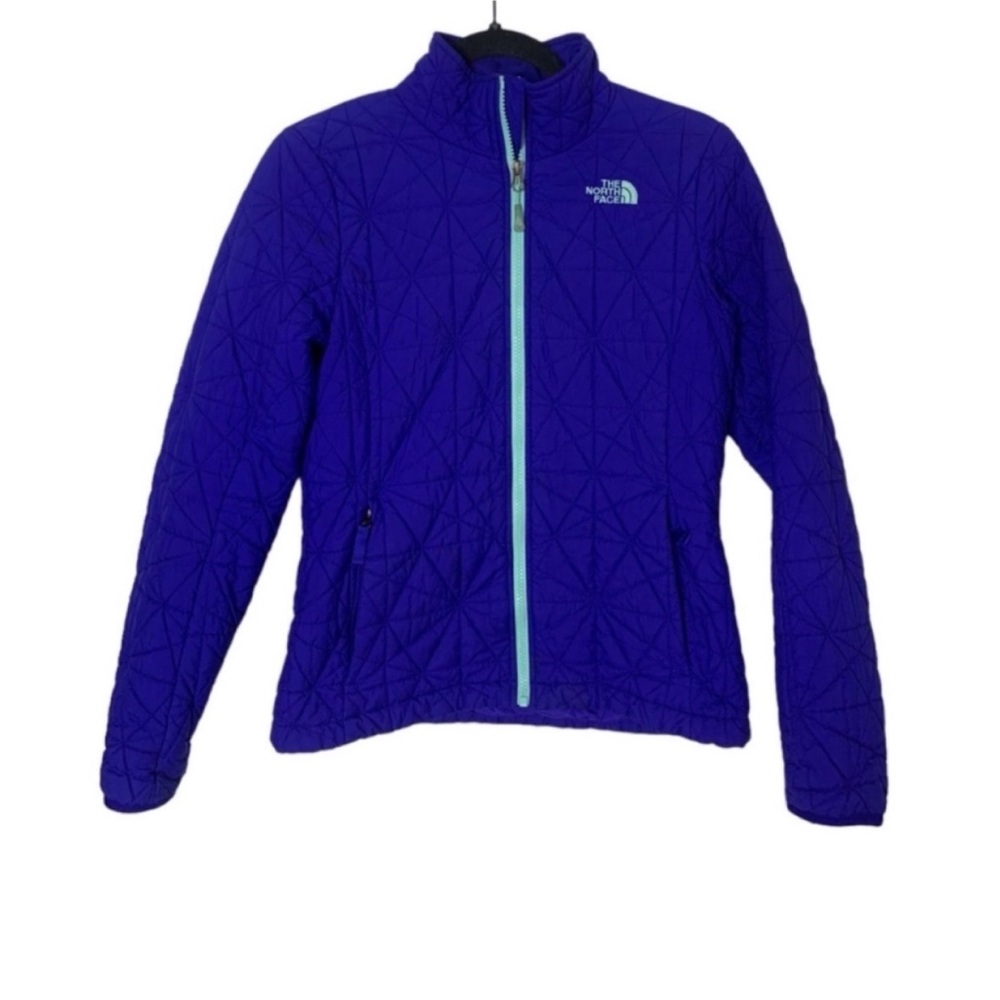 The North Face Women’s Blue/Turquoise Trim Light Weight Zip Front Jacket